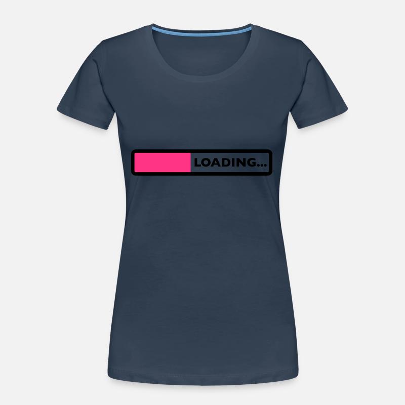 loading laden computer warten ladebalken Frauen Premium Bio T-Shirt