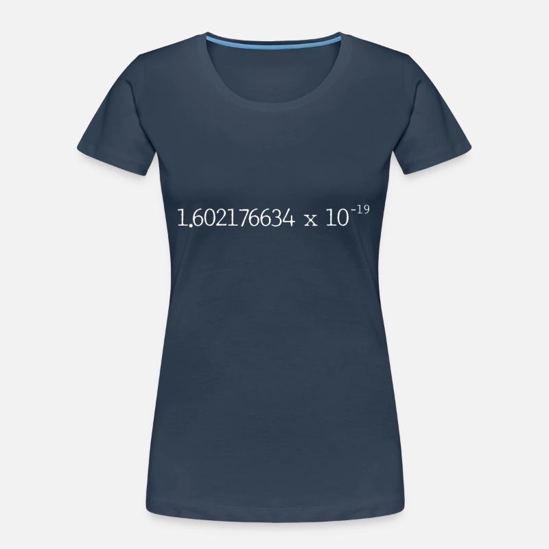 elementary charge e Women's Premium Organic T-Shirt