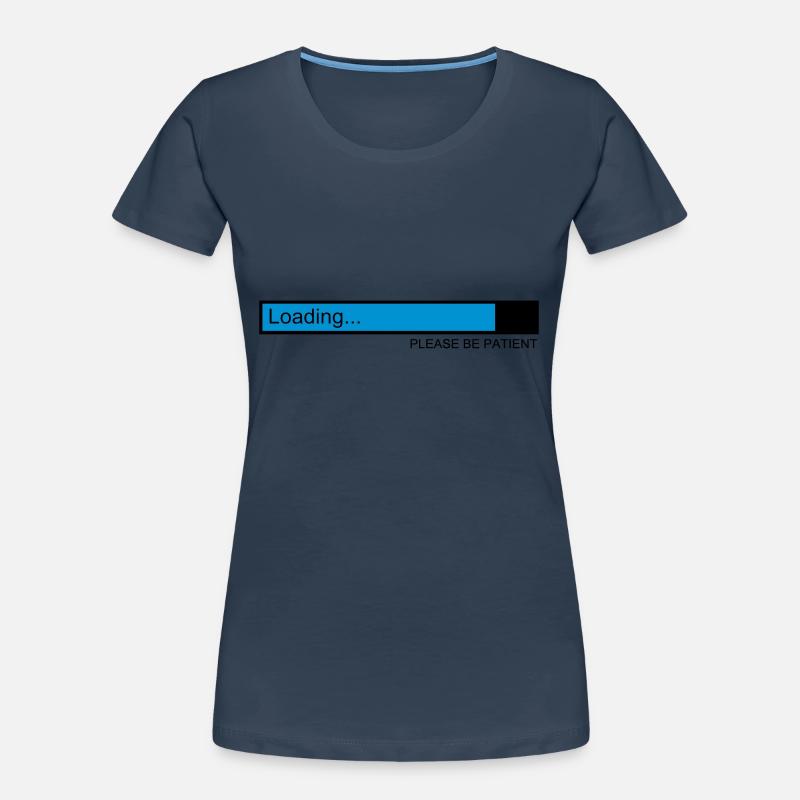 loading / loading bar / pc / download Women's Premium Organic T-Shirt
