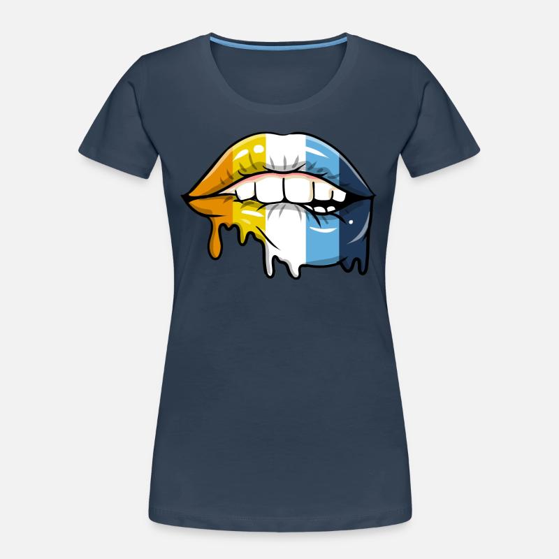 Dripping lips Aroace Pride Women's Premium Organic T-Shirt