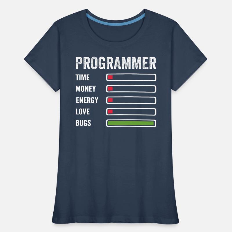 Entwickler Humor Programmierer Programmierer Programmierer Frauen Premium Bio T-Shirt