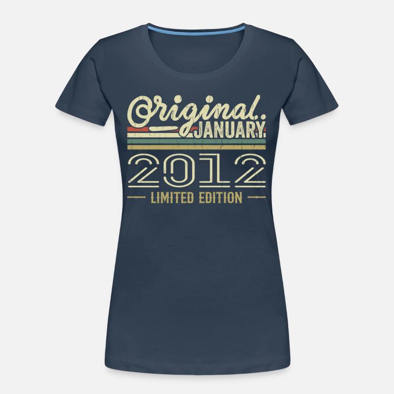 Januar 2012 Geburtstag Januar 2012 Geschenk 2012 Frauen Premium Bio T-Shirt