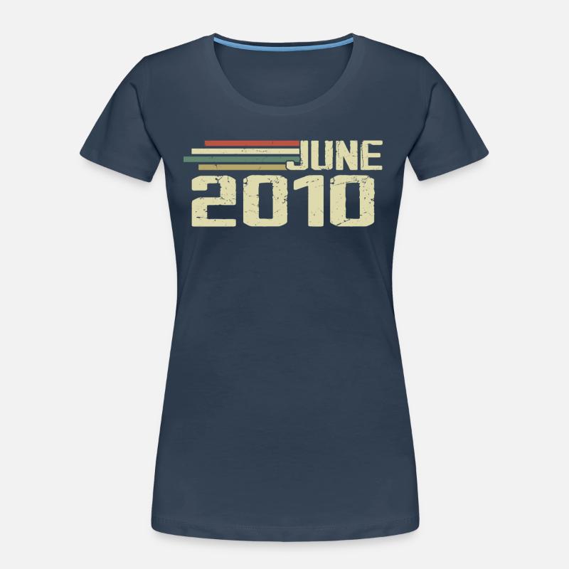 Juni 2010 Jahrestag Juni 2010 Juni 2010 Geburtstag Frauen Premium Bio T-Shirt