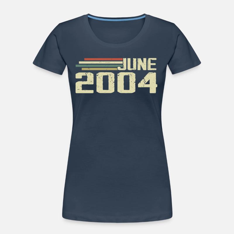 Juni 2004 Jahrestag Juni 2004 Juni 2004 Geburtstag Frauen Premium Bio T-Shirt