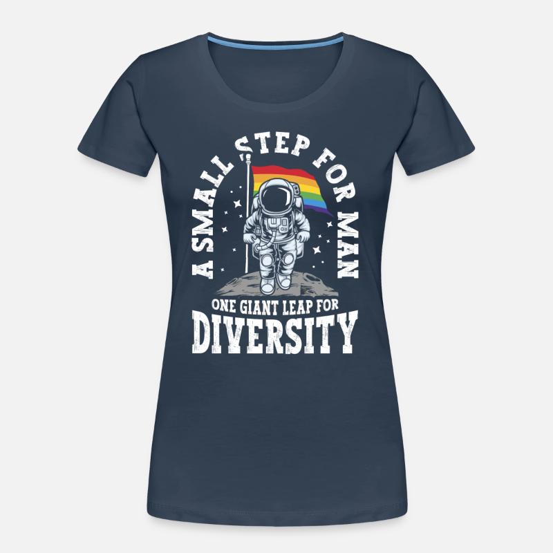 A small step for man A big step Women's Premium Organic T-Shirt
