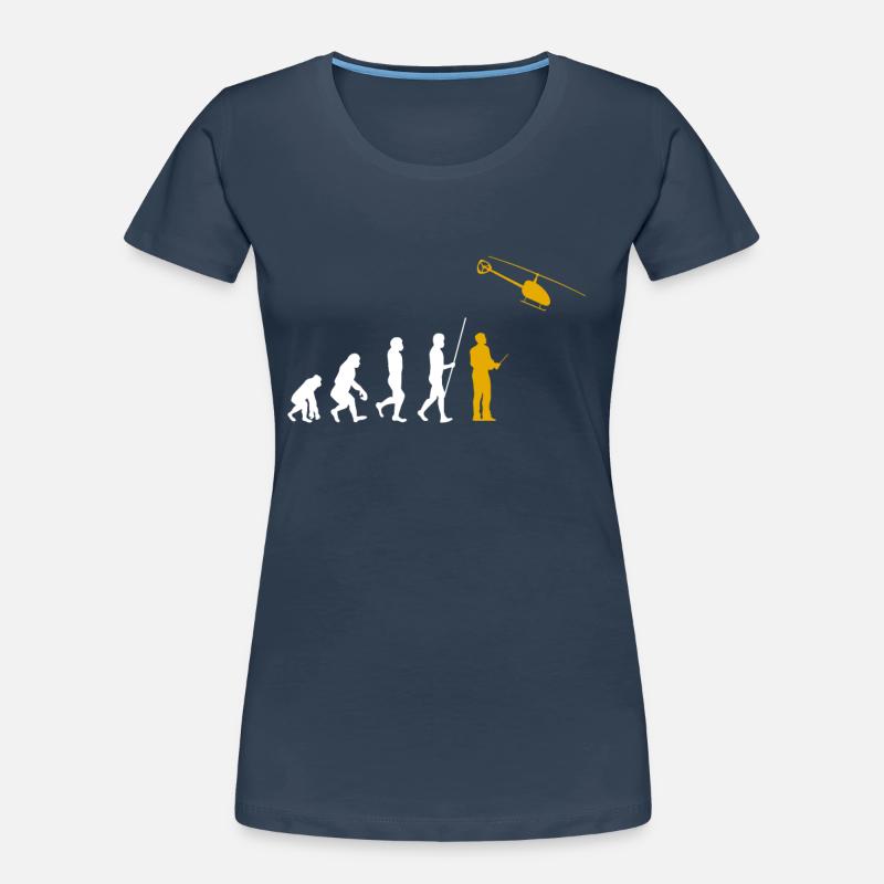 Evolution RC Hubschrauber Ferngesteuert Modellbau Frauen Premium Bio T-Shirt