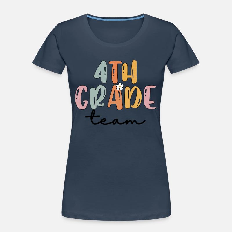Équipe 4th Grade Squad École élémentaire T-shirt bio Premium Femme