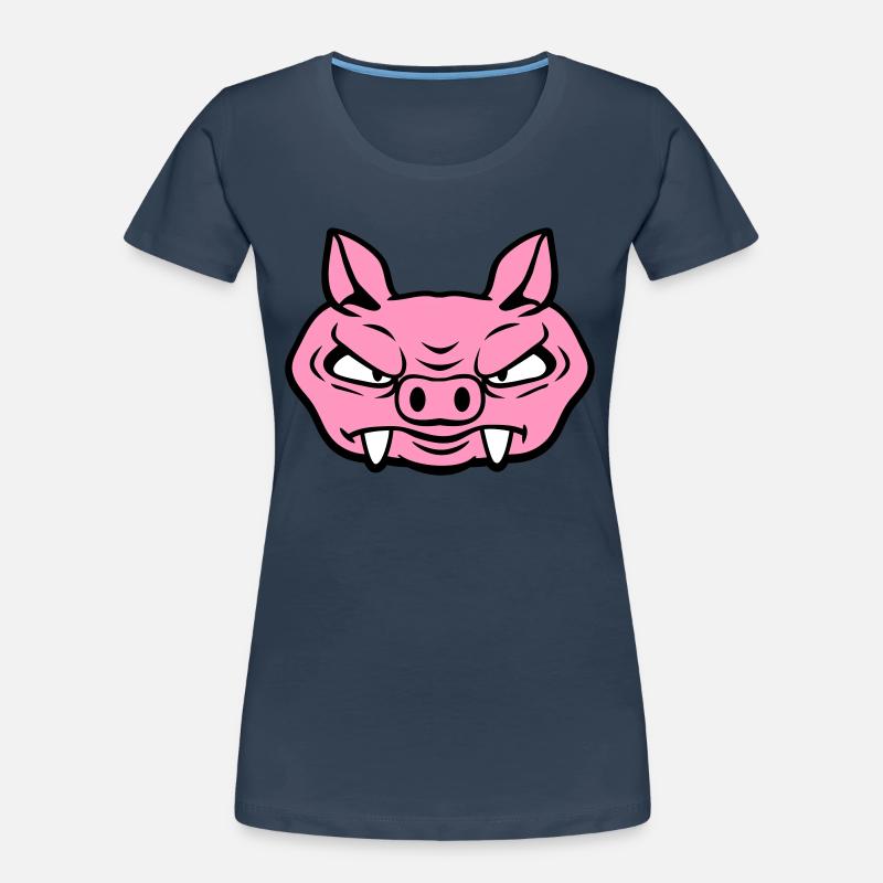 Evil Wild Boar Wild Boar Comic Pig Women's Premium Organic T-Shirt
