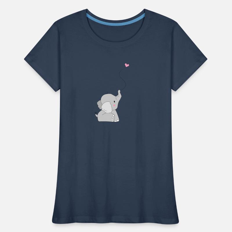 Eddi Elefant - present - present idea Women's Premium Organic T-Shirt