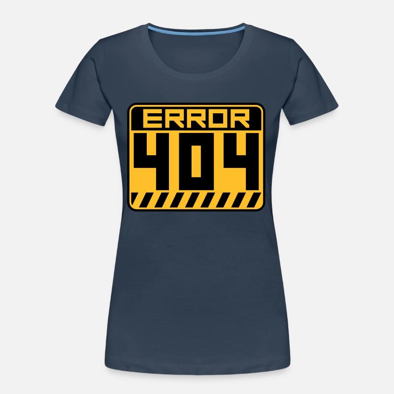 Error 404 Shield Warning Women's Premium Organic T-Shirt