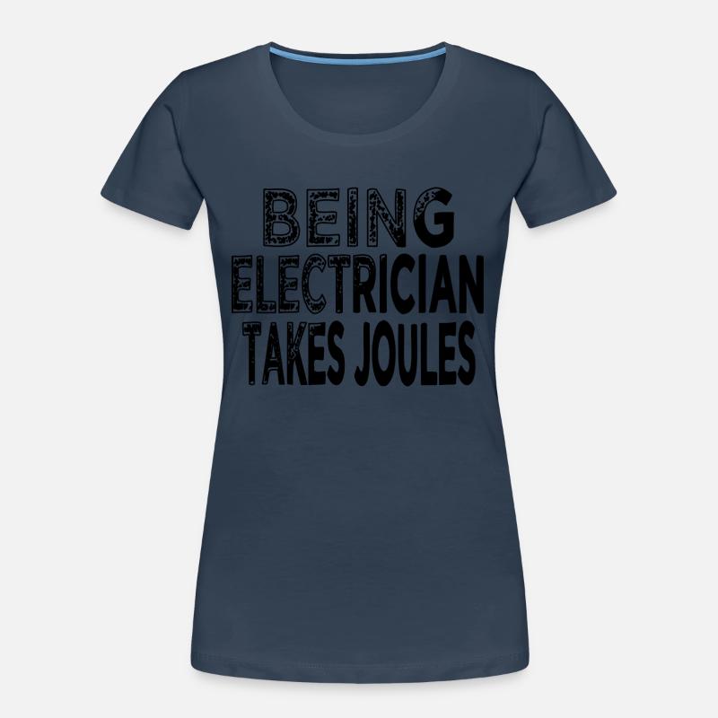 socket profession electrical engineering cameraman Frauen Premium Bio T-Shirt