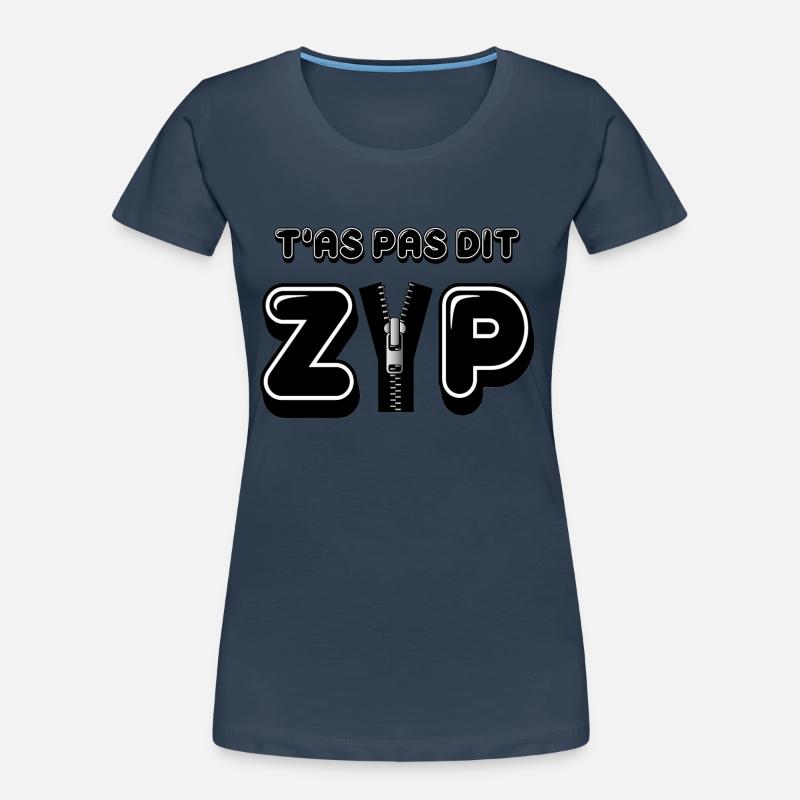 ZIP T-shirt bio Premium Femme