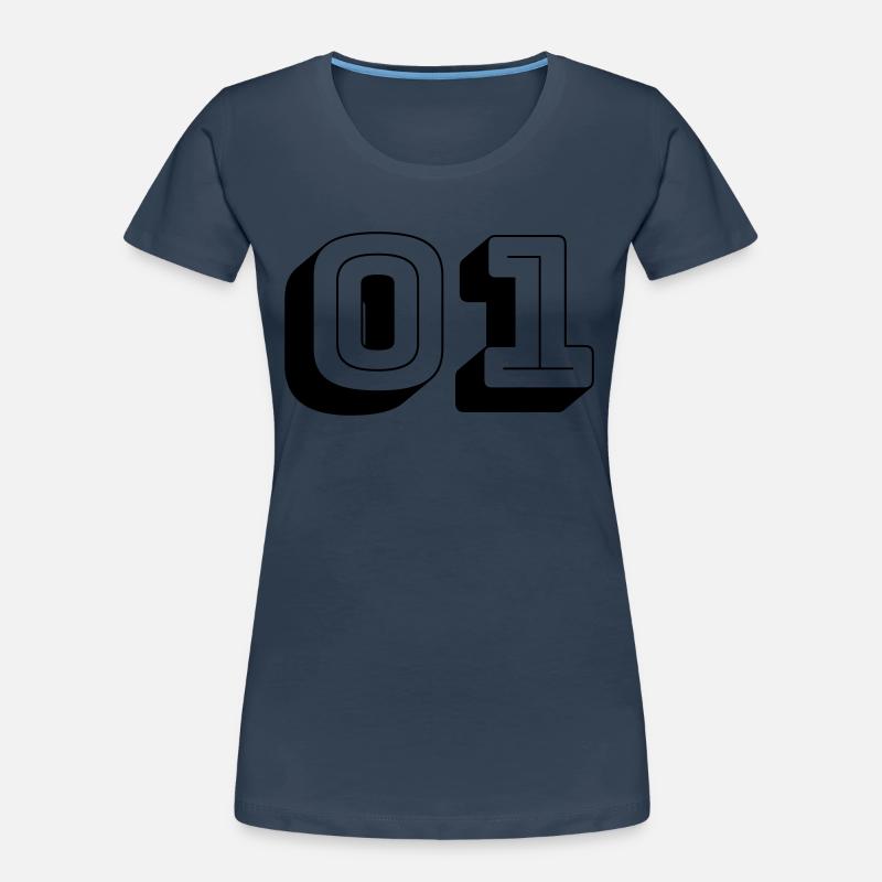 01 - Number -Team Women's Premium Organic T-Shirt