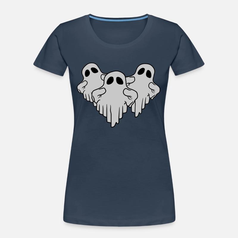 3 funny floating ghosts Women's Premium Organic T-Shirt