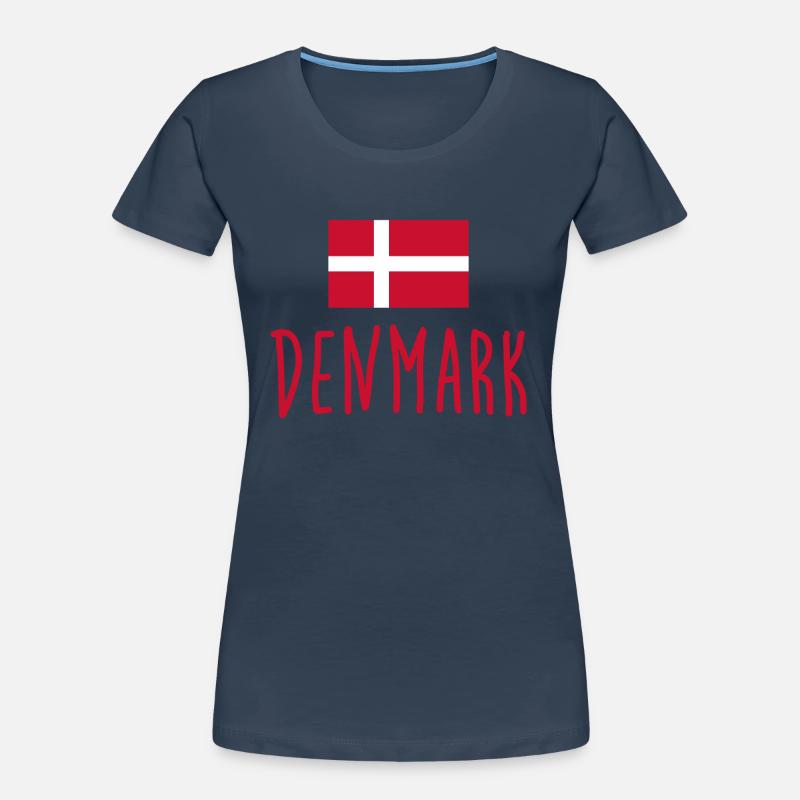 Drapeau du Danemark - Drapeau du Danemark - Copenhague T-shirt bio Premium Femme