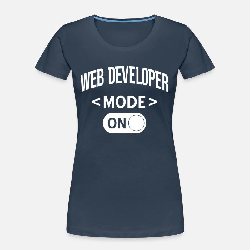 Webentwickler Programmierer Vintage Morgenroutine Frauen Premium Bio T-Shirt