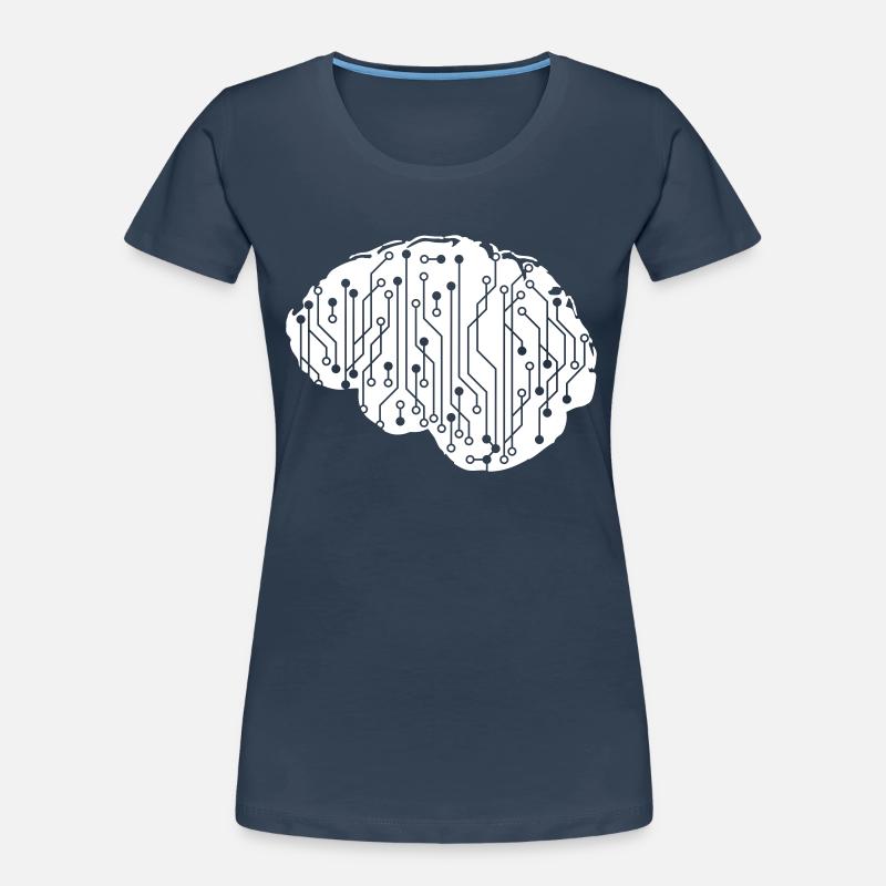 Electrical Brain CPU Data Circuit Computer Women's Premium Organic T-Shirt