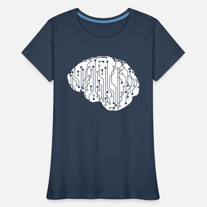 Electrical Brain CPU Data Circuit Computer Women's Premium Organic T-Shirt