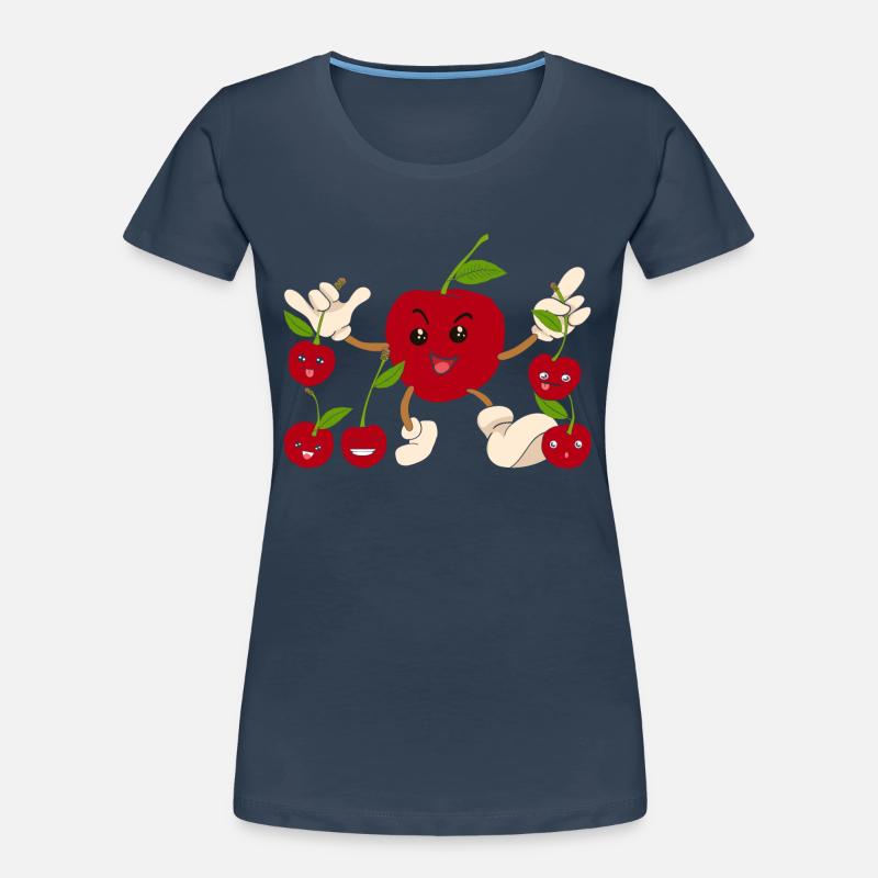 Fruit Cherries Summer Fruit Gift Cherry Women's Premium Organic T-Shirt