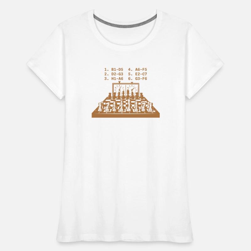 Qu’est-ce que vous n’avez pas compris ? Coups d’échecs T-shirt bio Premium Femme