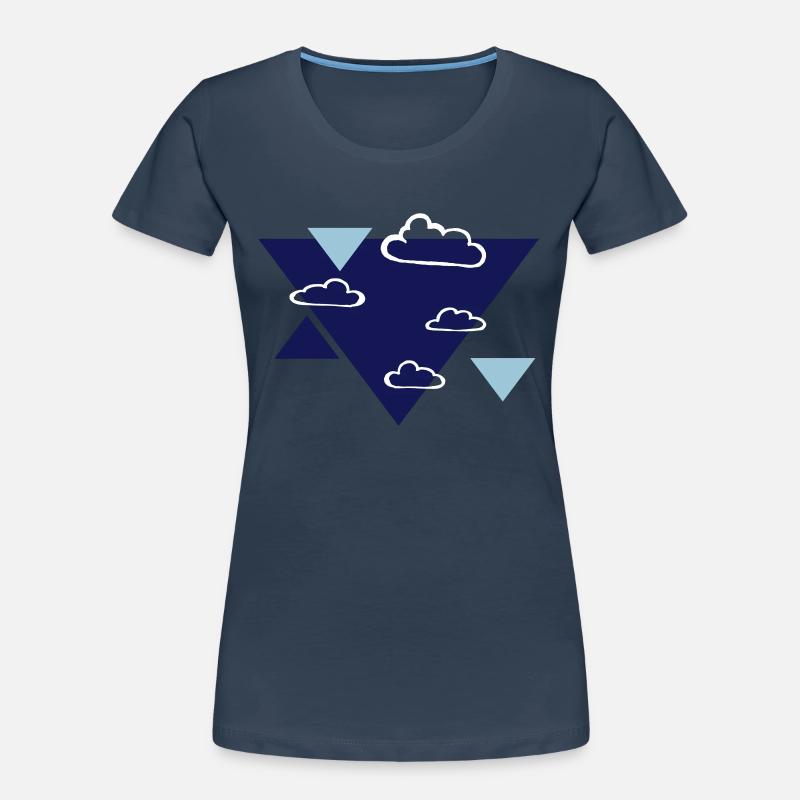 Clouds - printing inks freely selectable Women's Premium Organic T-Shirt