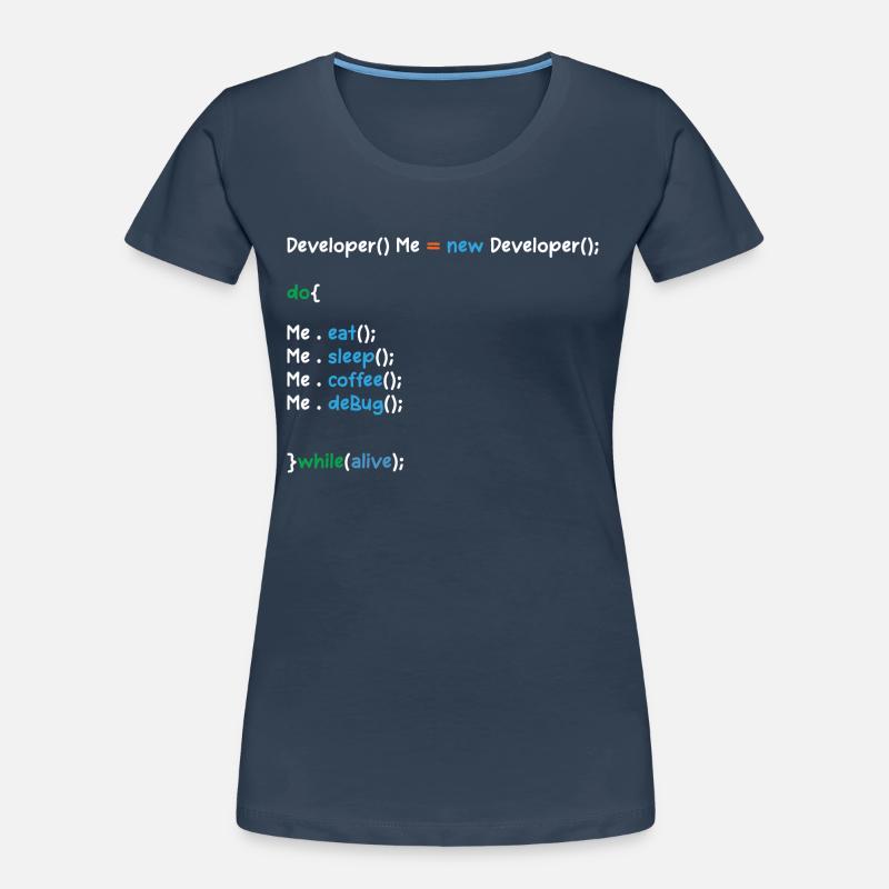 Developer Graphic Coder Programmer Computer Geek P Frauen Premium Bio T-Shirt
