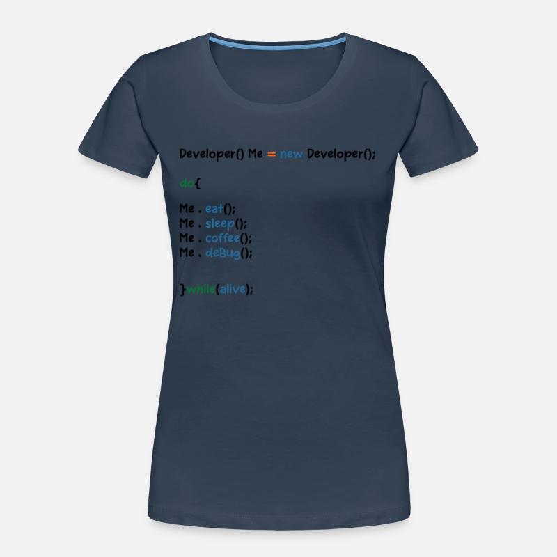 Developer Graphic Coder Programmer Computer Geek P Frauen Premium Bio T-Shirt