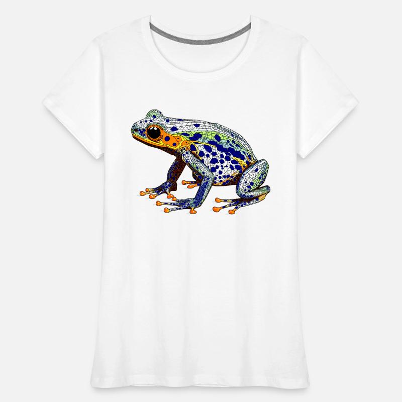 Pfeilgiftfrosch mit schöner Warnfarbe als Lurch Frauen Premium Bio T-Shirt