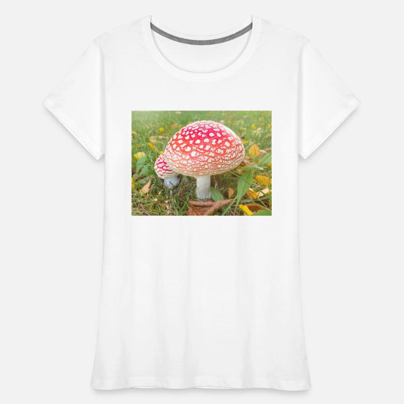 fly agaric also toadstool Women's Premium Organic T-Shirt