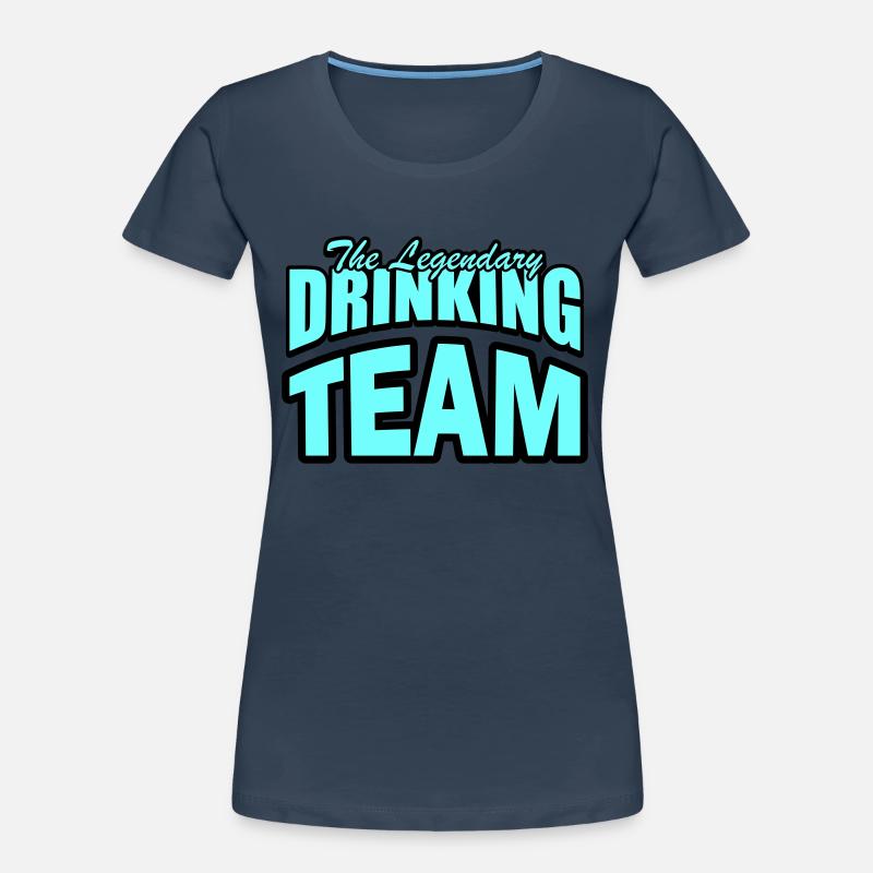 Équipe de consommation d’alcool T-shirt bio Premium Femme