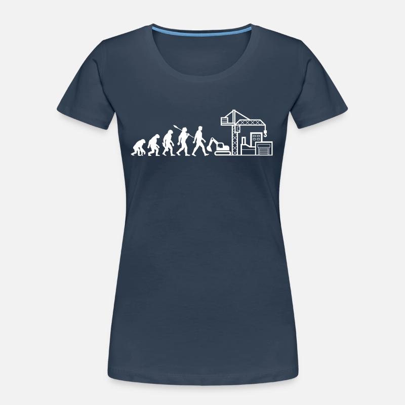Evolution - Chantier de construction - Ouvrier de la construction T-shirt bio Premium Femme