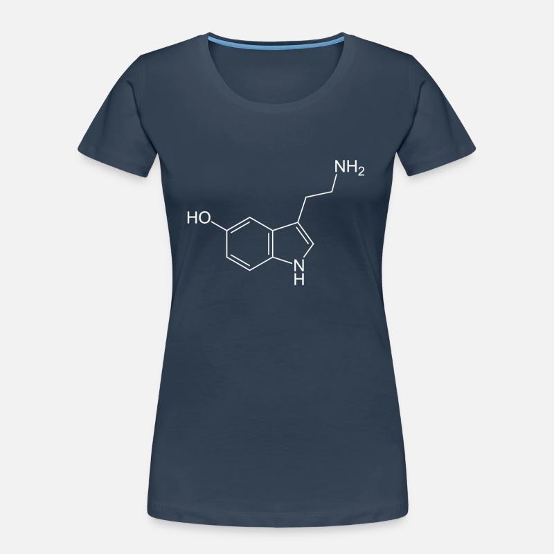 Serotonin structural formula Women's Premium Organic T-Shirt