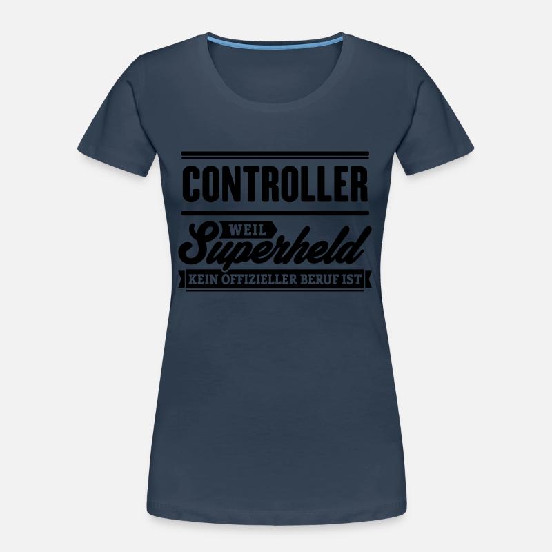 Superheld Controller Frauen Premium Bio T-Shirt