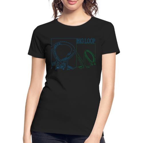 big_loop_coaster_shirt_line - Frauen Premium Bio T-Shirt