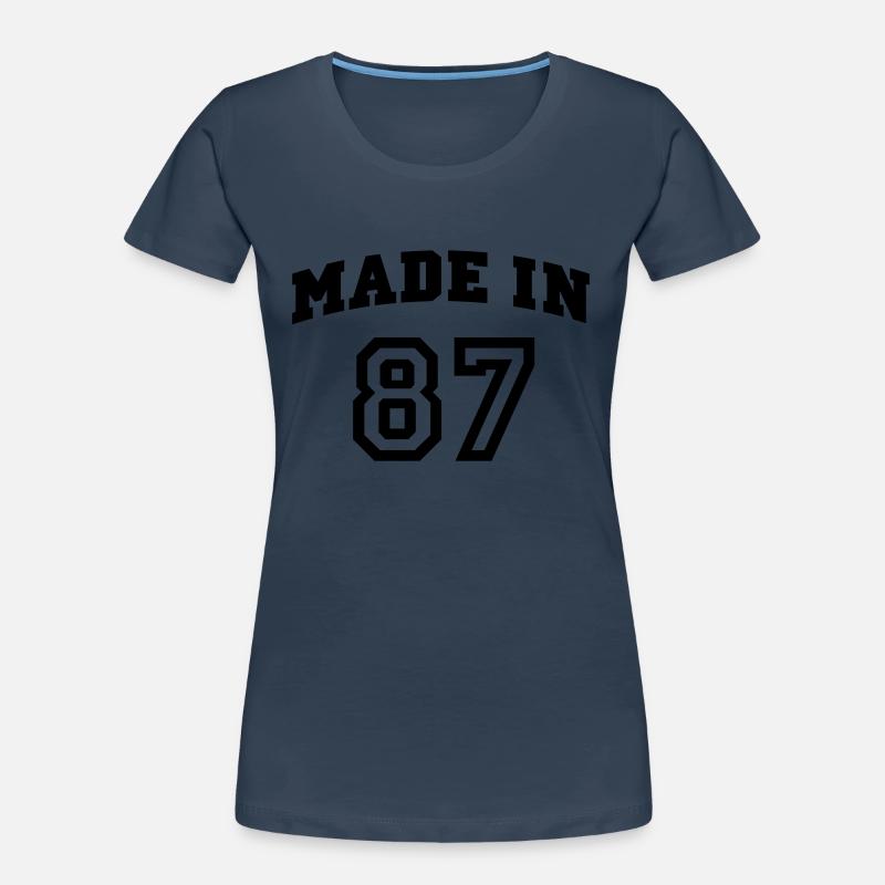 mp_madein87a Frauen Premium Bio T-Shirt