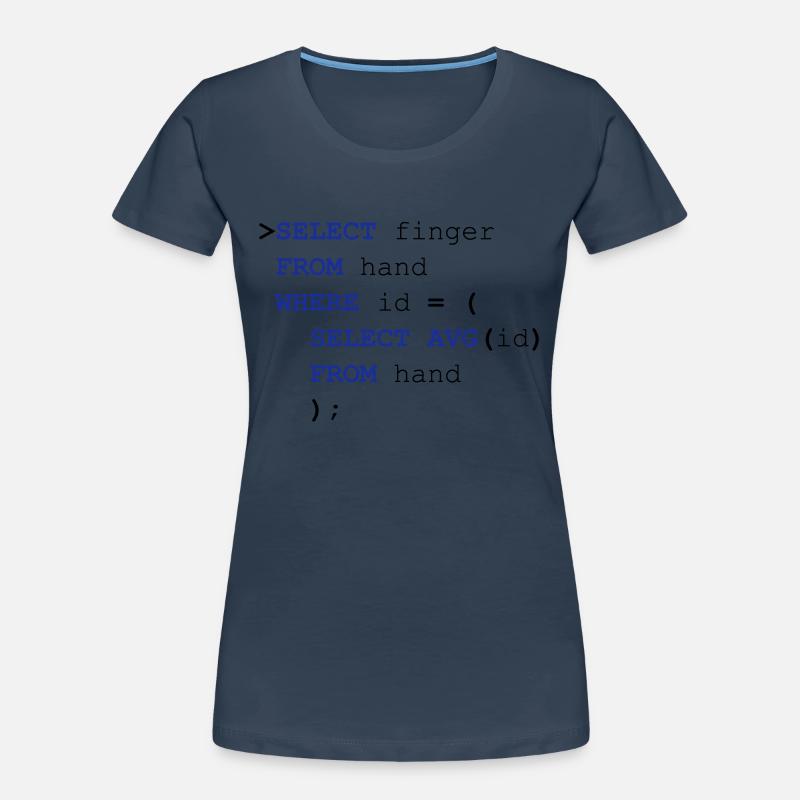 SQL doigt T-shirt bio Premium Femme