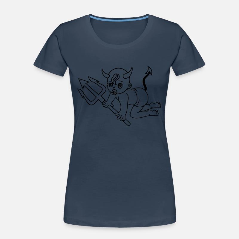 evil devil demon hell devil satan crawling pacifie Women's Premium Organic T-Shirt