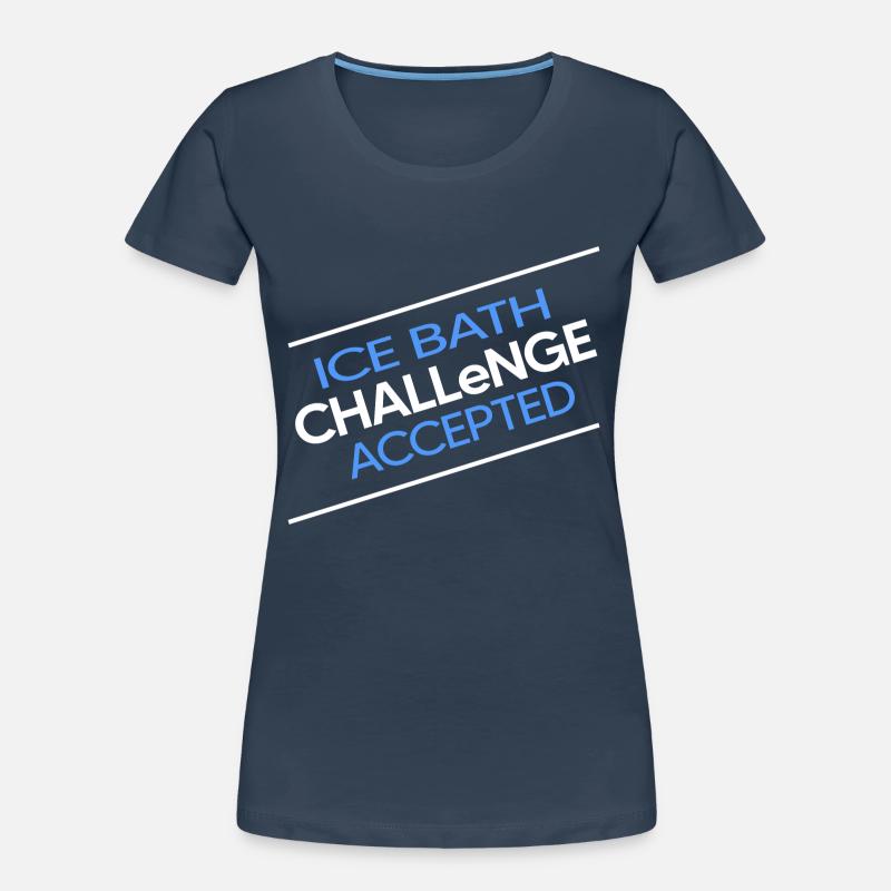Ice baths winter swimmers ICEBATH CHALLENGE Women's Premium Organic T-Shirt