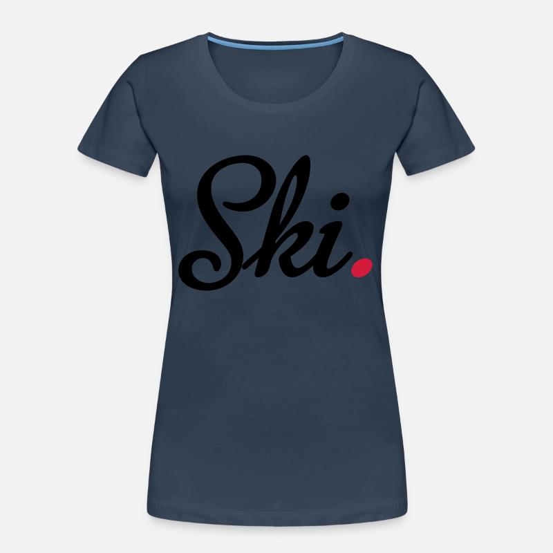 ski Frauen Premium Bio T-Shirt