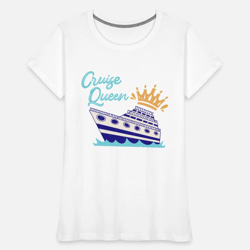 Cruise Queen Cruise Ship Women's Premium Organic T-Shirt