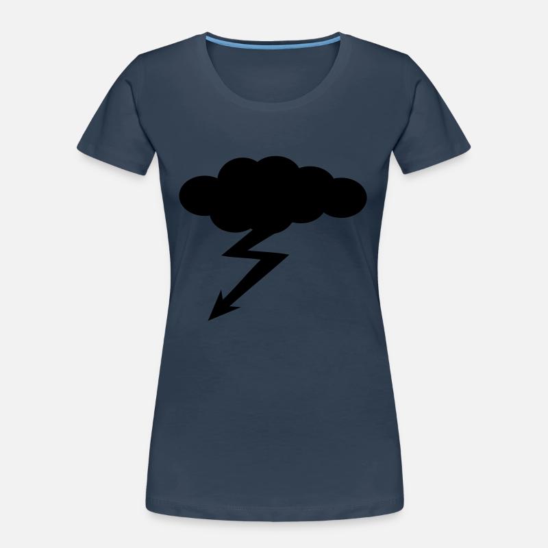 nuage - éclair - orage T-shirt bio Premium Femme