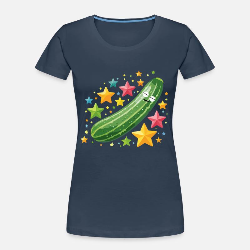 Concombre, Étoiles, Dormir, Dormir Concombre, Dormir T-shirt bio Premium Femme