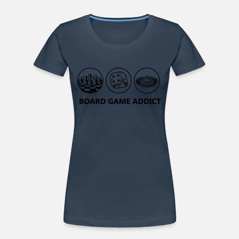 Boardgame Chess Backgammon Game Night Women's Premium Organic T-Shirt