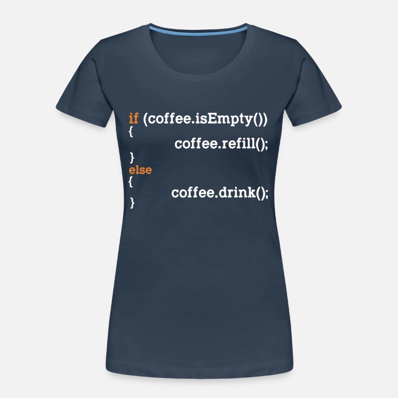 Lustiges Programmierer-Kaffee-Geschenk für Programmierer Frauen Premium Bio T-Shirt