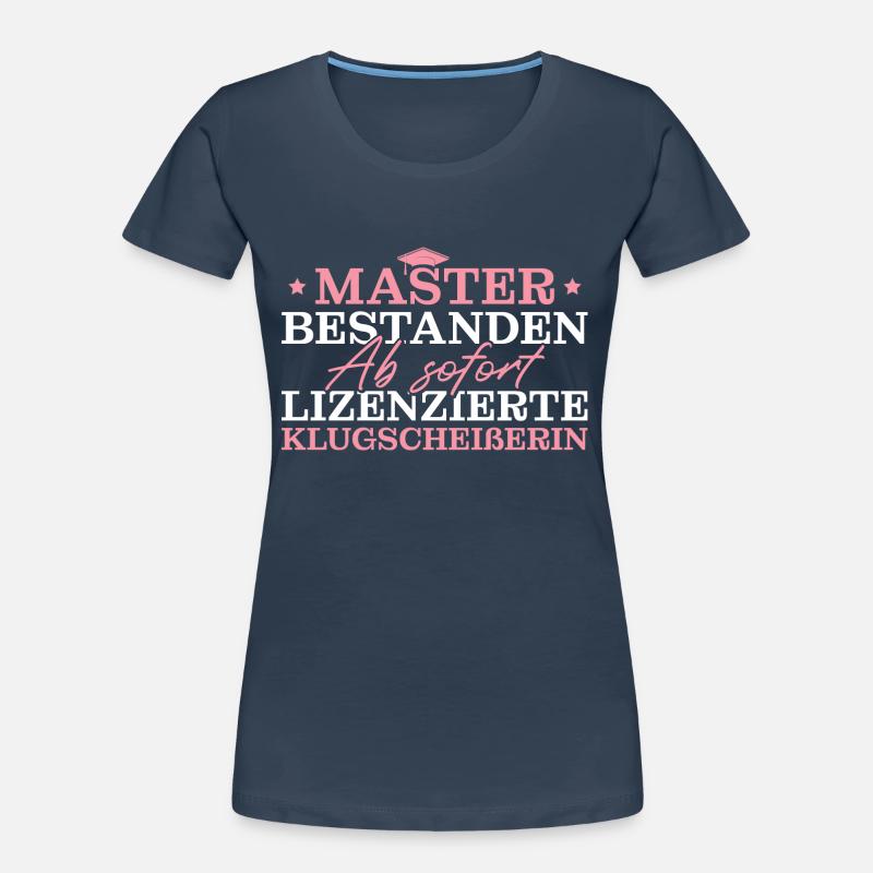 Masterprüfung bestanden Master Abschluss Frauen Premium Bio T-Shirt