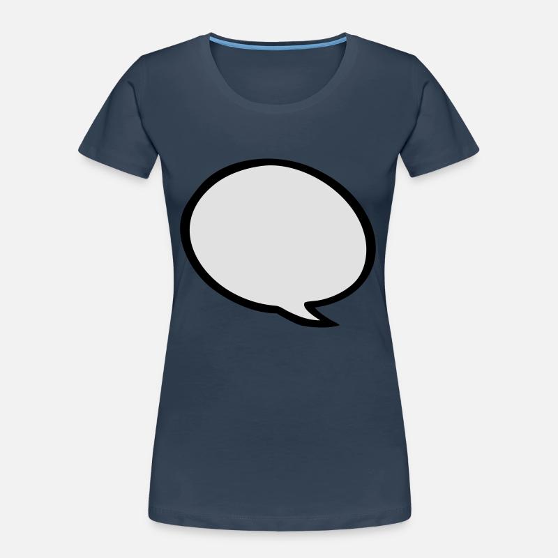 speech bubble T-shirt bio Premium Femme