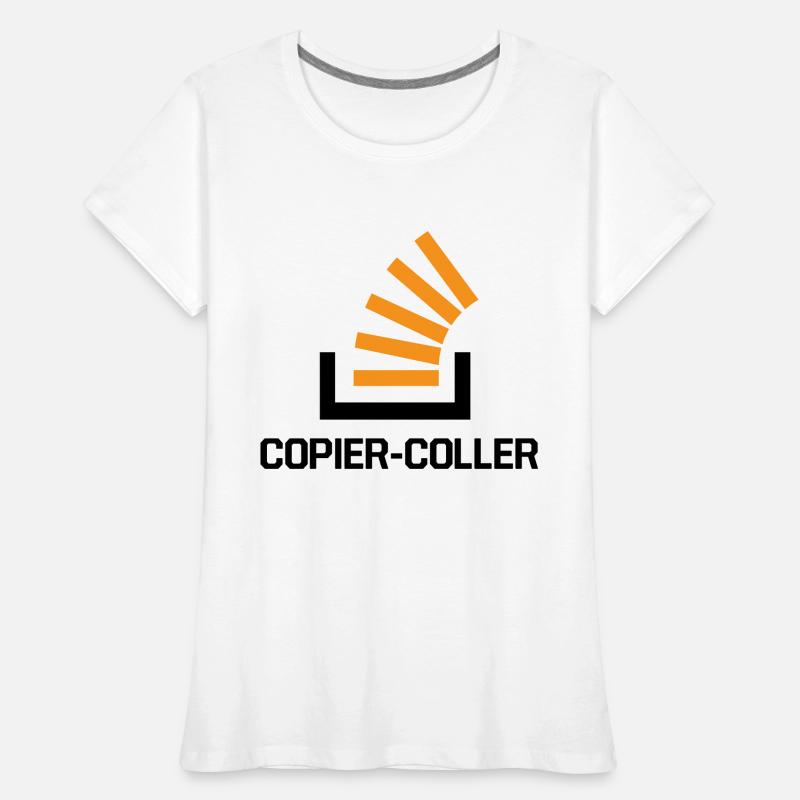 Copier Coller Programmer Software Developer Nerd G Frauen Premium Bio T-Shirt