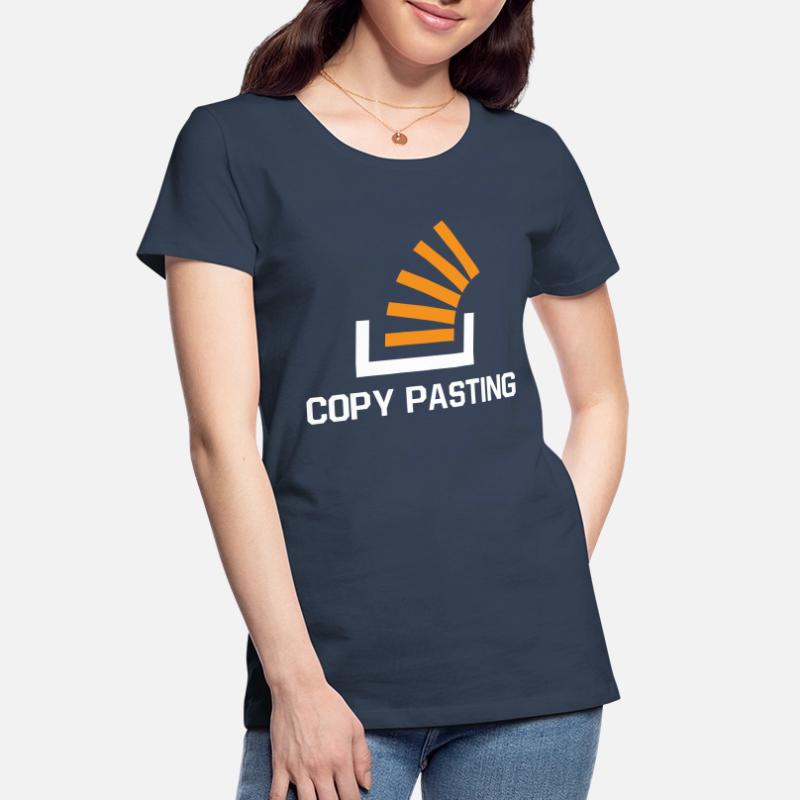 Copy Pasting Programming Coder Software Developer Frauen Premium Bio T-Shirt