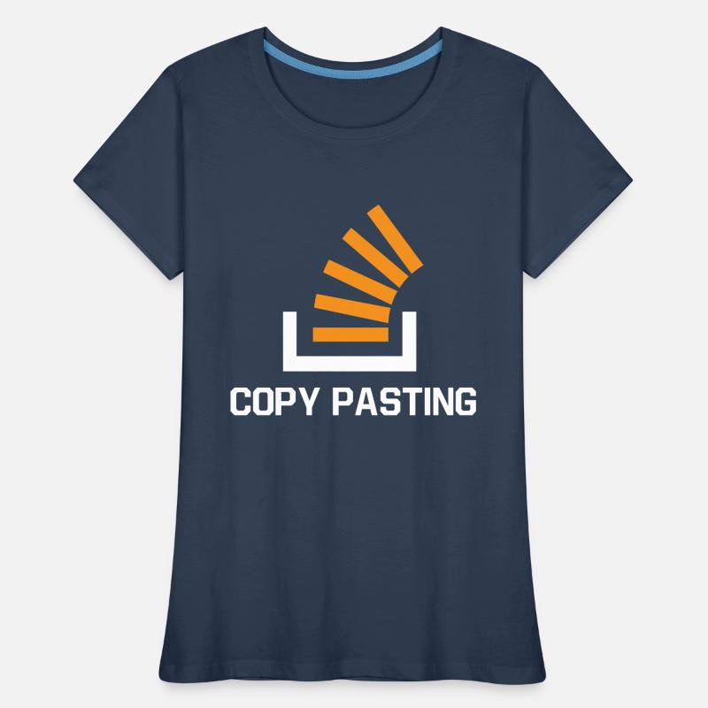 Copy Pasting Programming Coder Software Developer Frauen Premium Bio T-Shirt
