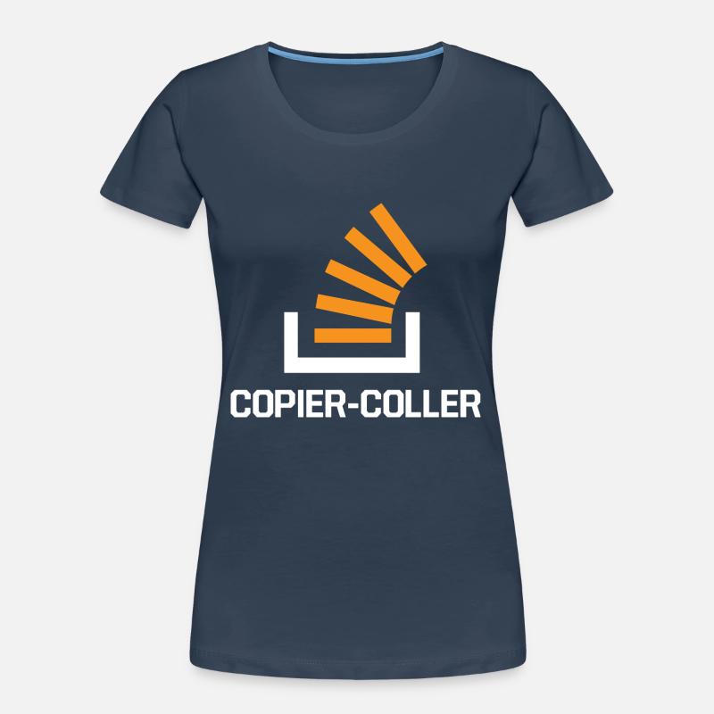 Copier Coller Programmer Software Developer Nerd G Frauen Premium Bio T-Shirt